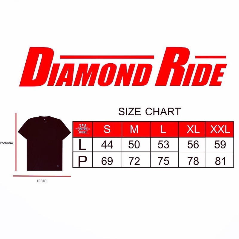 Tshirt Diamond Ride Blck005