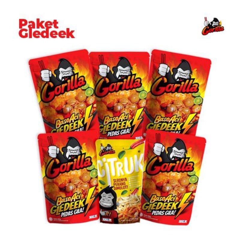 

Gorilla Instan - Paket Gledeek Pedas Gilaaaa Gorilla