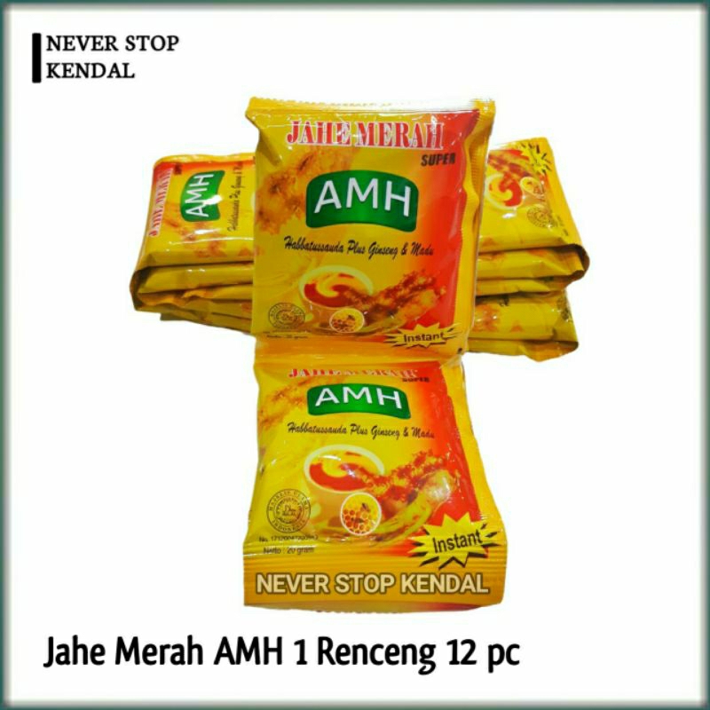 

Jahe Merah AMH 1 Renceng isi 12 Sachet