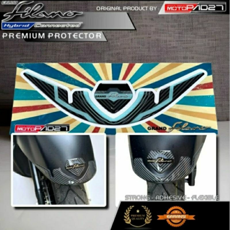 Yamaha Grand Filano 125 Stiker Spakbor depan Resin Premium Grand Filano 125