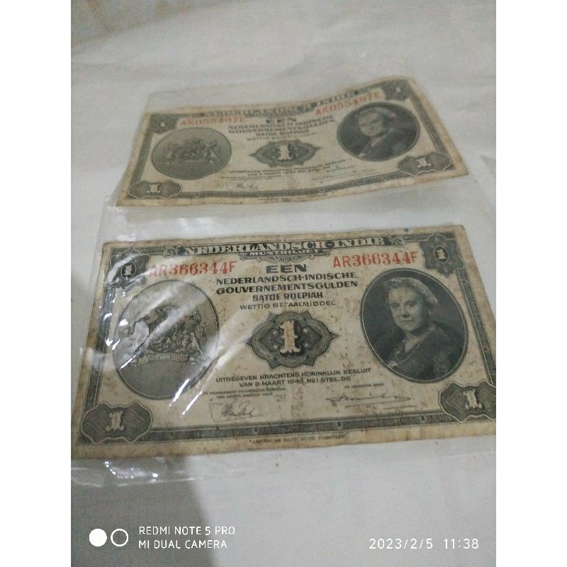 uang kertas 1 gulden