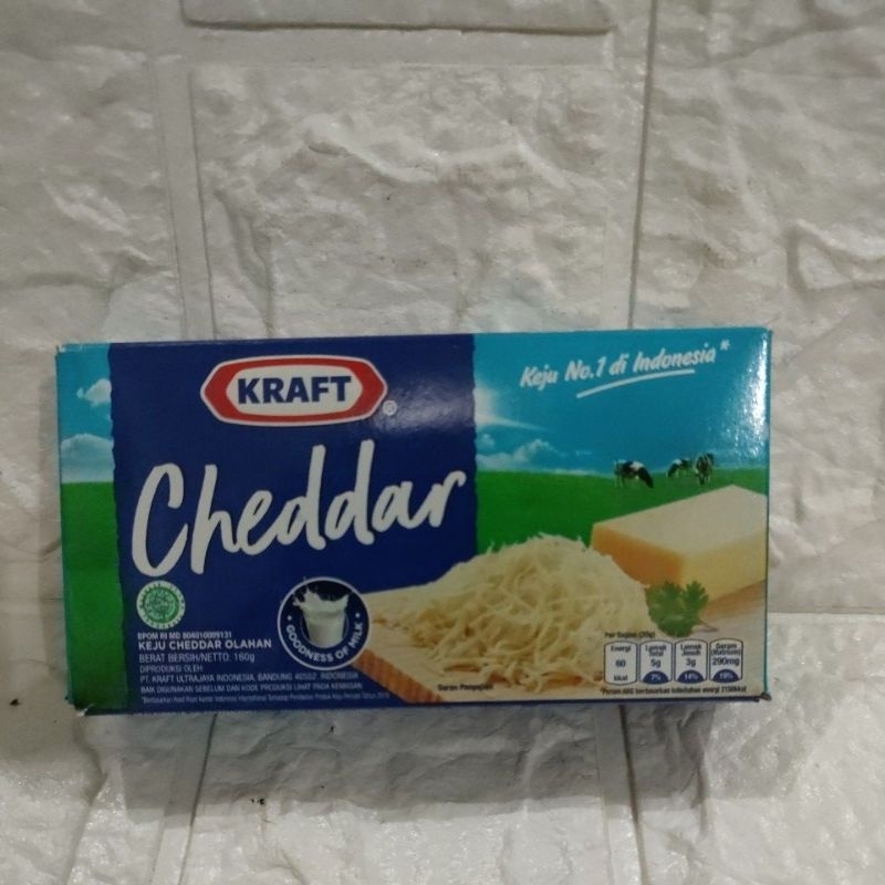 

Kraft Cheddar kemasan 160 gr