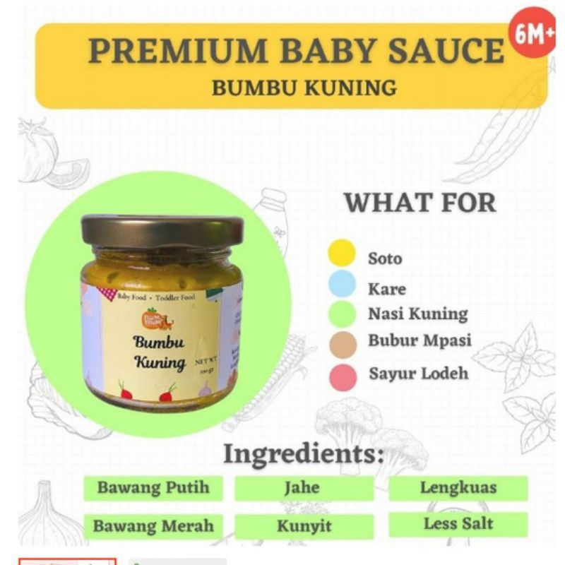 Plum &amp; Blum Bumbu Masak MPASI Basah (Non MSG)