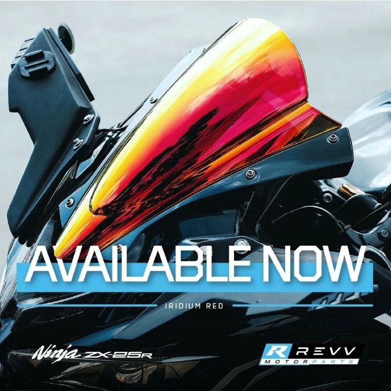 WINDSHIELD REVV ZX25R IRIDIUM VISOR MOTOR PENAHAN ANGIN ZX 25R ZX25 R Windscreen windshield Visor ZX