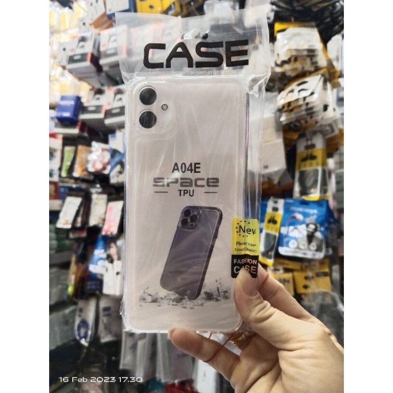 samsung a04e Clear Bening Grey Softcase Case Space TPU samsung A04E