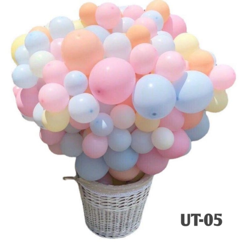 (/ 12 PCS )  Balon LATEX DOFF  Doff Pastel  /  Balon Ulang Tahun Warna Pastel / Balon Chrome Dekorasi Murah / Balon Macaron / Balon Ulang Tahun
