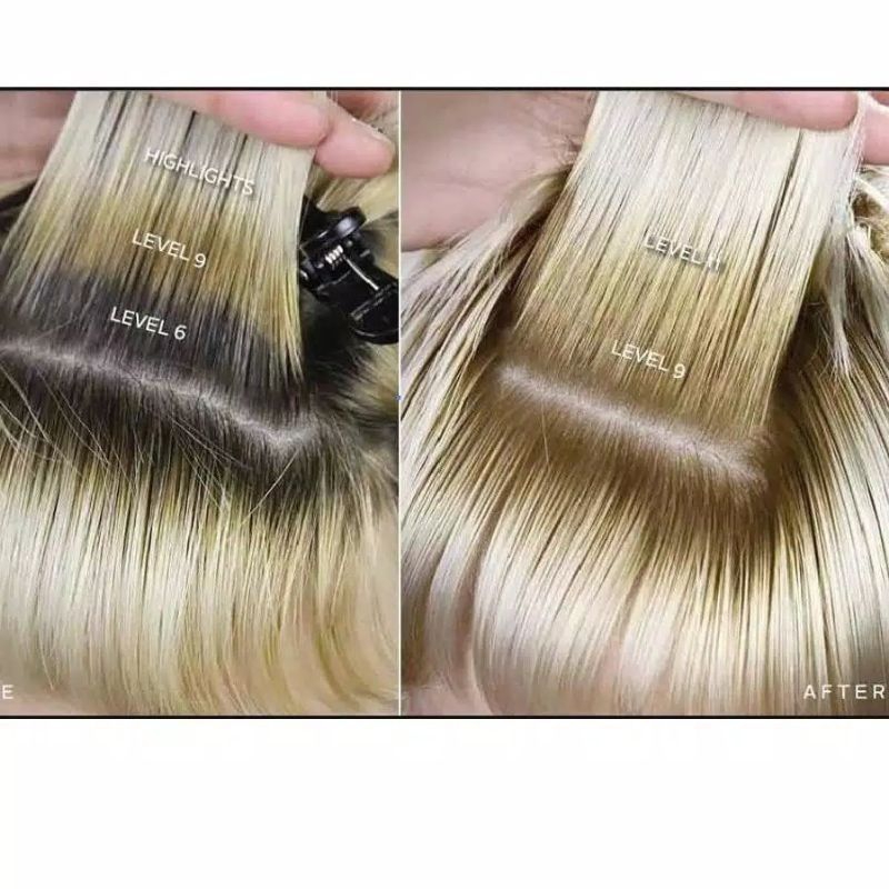 ( BISA COD) Bleaching Powder Rambut Korea Premium BC Profesional Level 9 Grade A Bubuk putih silver abu blonde keratin koreo purc blecing blicing pemutih rambut