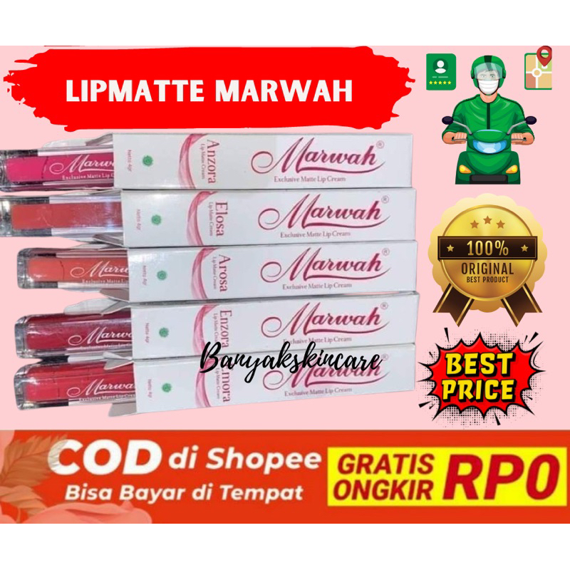 LIPMATTE MARWAH LIP CREAM MARWAH LIPCREAM MARWAH LIPSTIK MARWAH LIP MARWAH SKINCARE