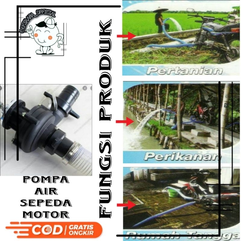 Oem fuboru pompa air sepeda motor honda dan yamaha original asli