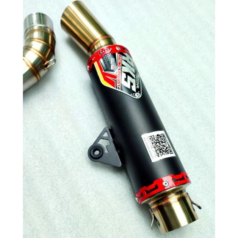 silincer knalpot original RKS inlet 50mm COATING aerox 155 old new n max 155 new pcx 150 vario 125/1