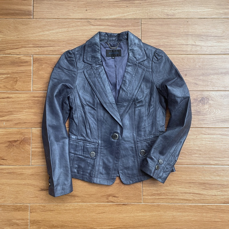 Jas kulit blazer kulit asli pl bekas preloved second preloved
