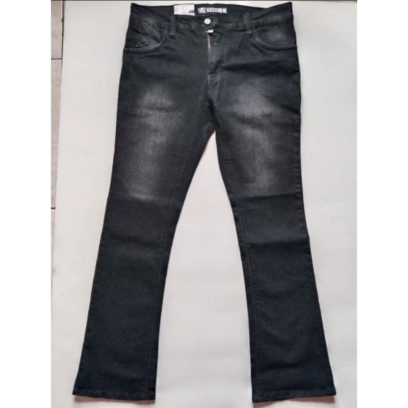 CELANA PRIA JEANS CUTBRAY HITAM BLACKWASH TERBARU