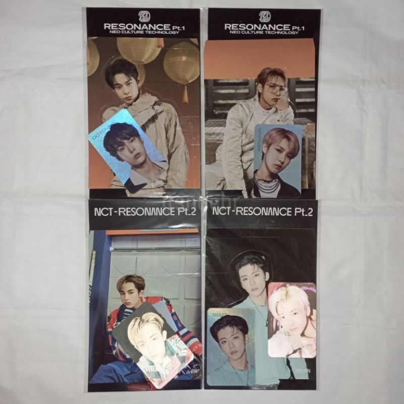 Ready Stock SEALED NEW Standee NCT 2020 Resonance Pt. 1 & Pt. 2 Hologram Lenticular Photocard Set PC