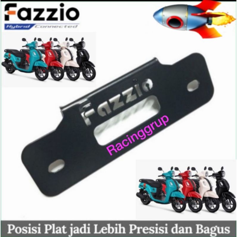 [PROMO] Besi Plat Nomor Depan Fazzio - Breket Dudukan Pelat Tebal Kendaraaan Yamaha(727)