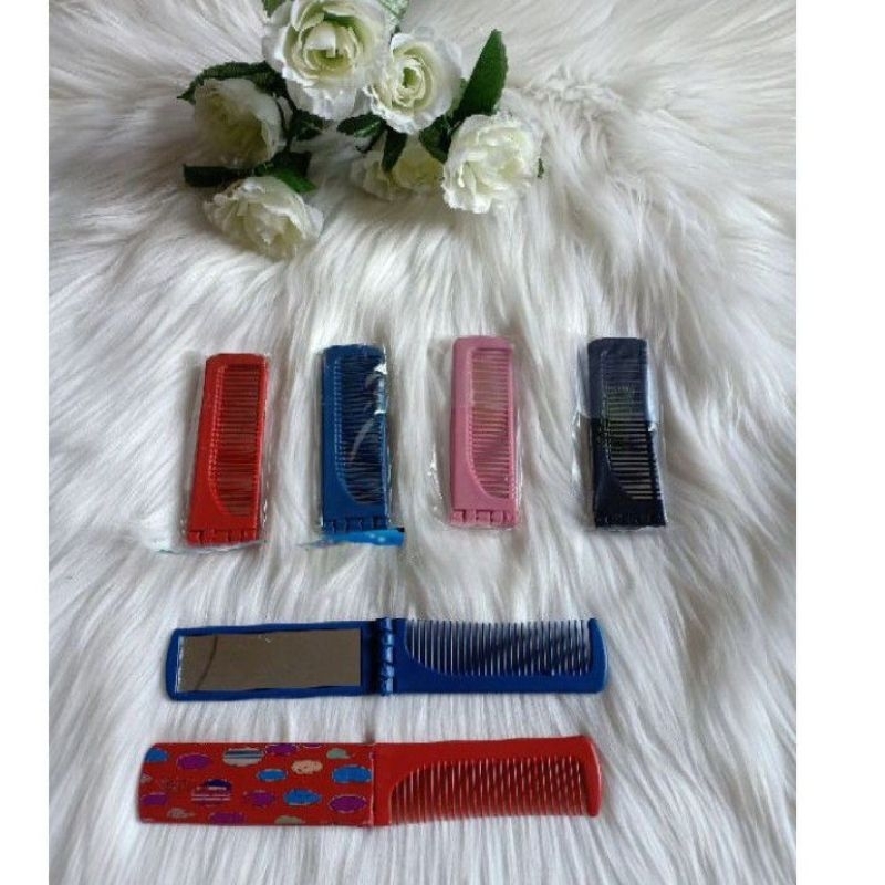 Souvenir kaca sisir lipat / sovenir sisir lipat / souvenir cermin kaca sisir / sovenir pernikahan kh