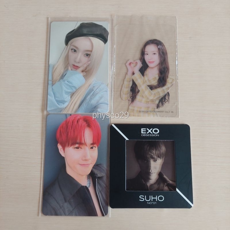 Photocard Red Velvet Irene Monster OWHAT Bundle (PC + PS Suho EXO Obsession & CC Irene SG 23)