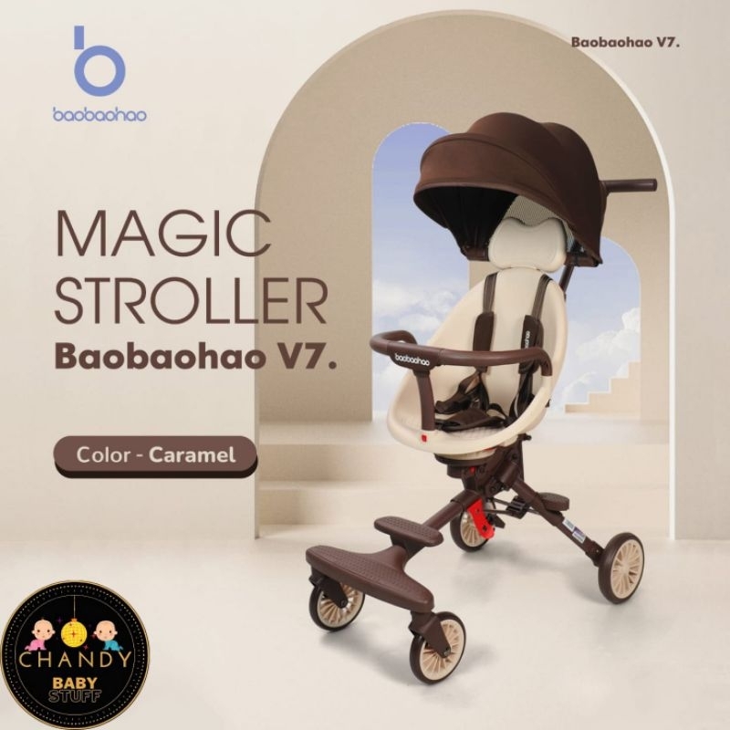 BAOBAOHAO MAGIC STROLLER BABY V7 BISA BERPUTAR 360°