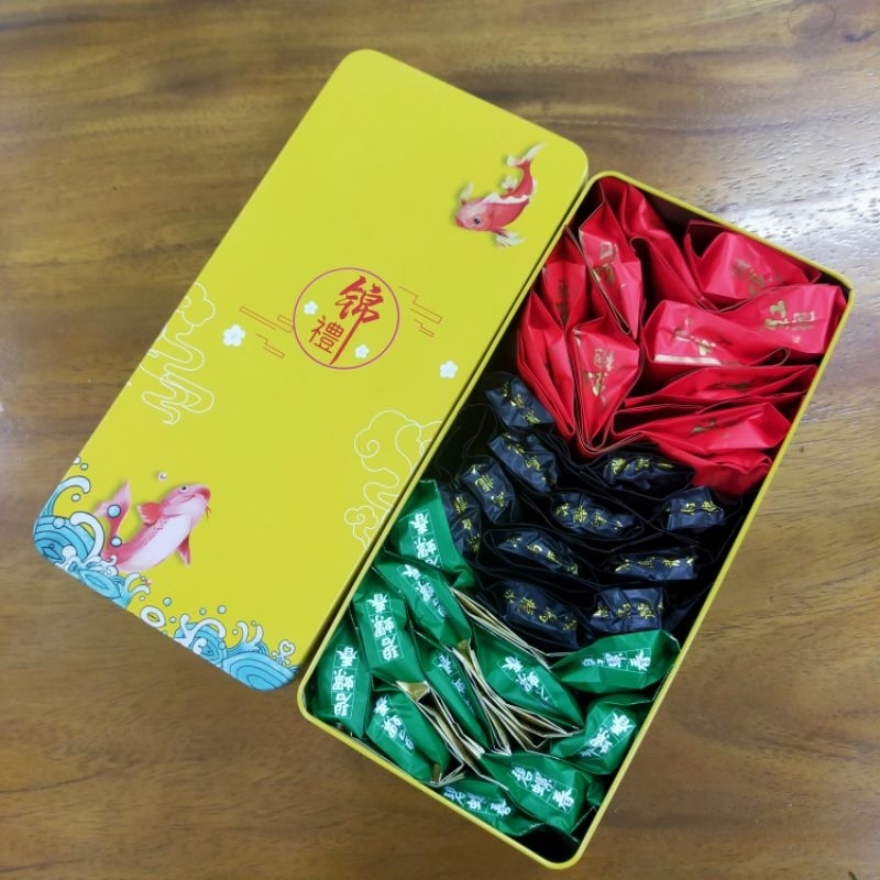 Chines Tea Premium Teh Cina Tie Guan Yin  Tea Gift Box Kemasan Kaleng 250gr  33s