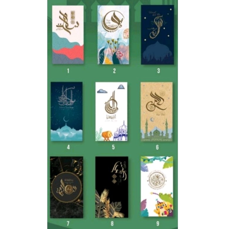 

5 LEMBAR AMPLOP THR JUMBO HOLOGRAM FOIL