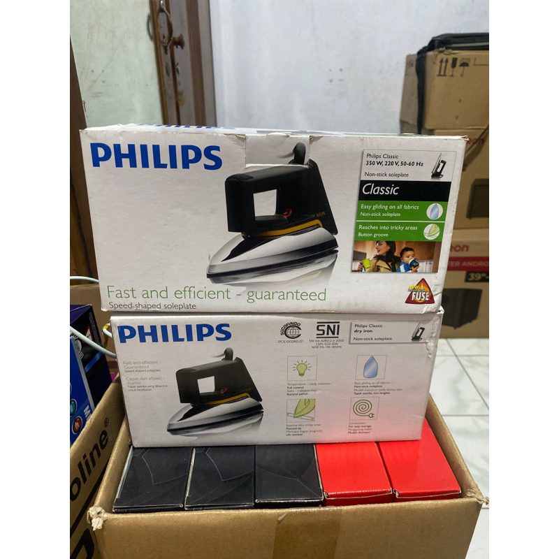 SETRIKA PHILIPS ORIGINAL ANTI LENGKET TEFLON HD1172 CLASIC KLASIK