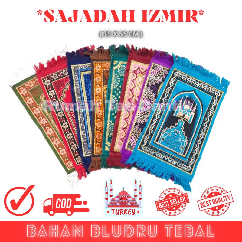 Sajadah Muka | Sajadah Anak | Sajedah Izmir Nurtex Souvenir Umroh Haji Tahlil Pengajian