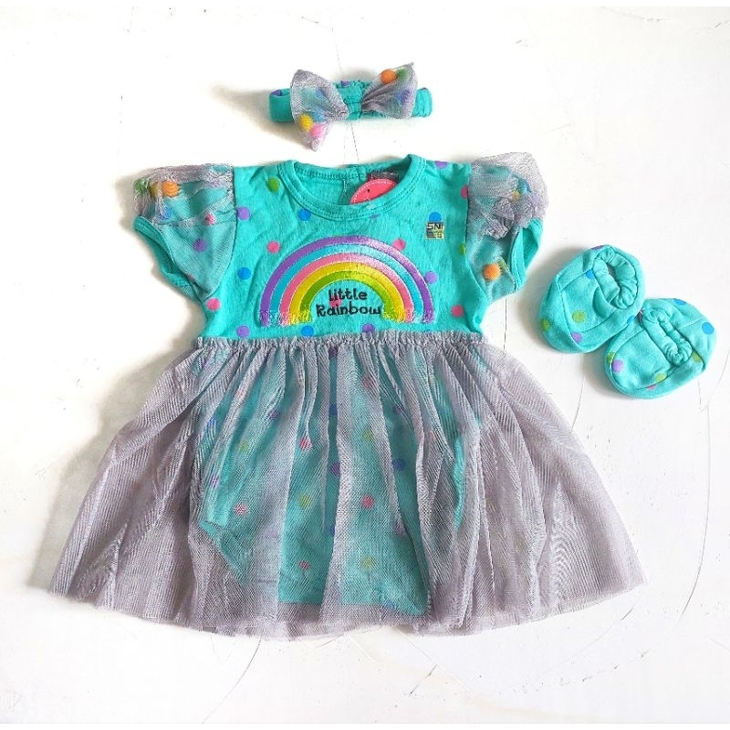 Baju Bayi Perempuan Newborn 0 6 bulan set jumper lucu