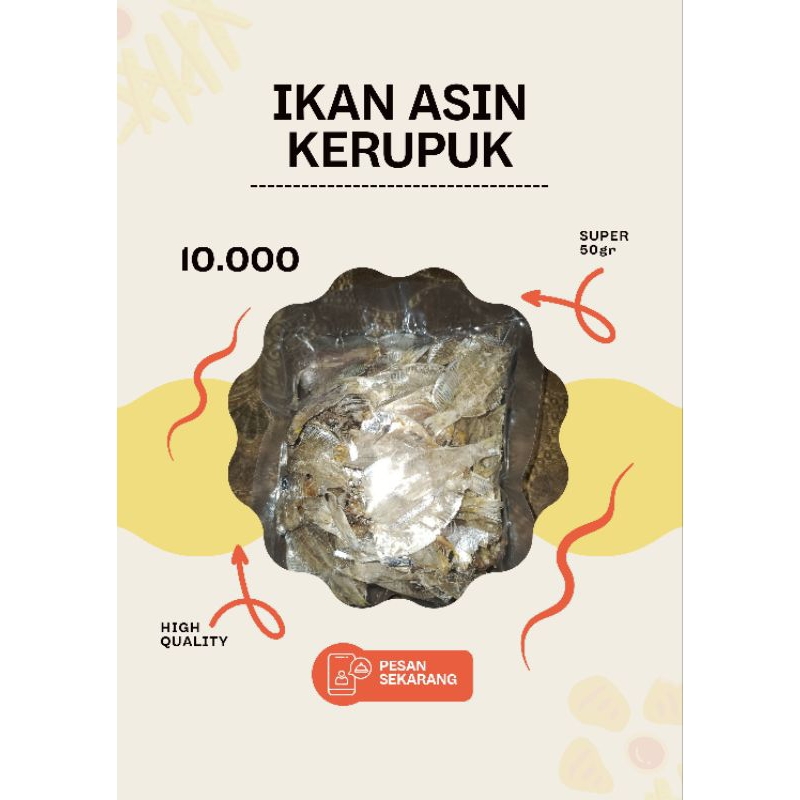 

Ikan Asin Campur Cumi Asin/Peda Merah/Jambal Roti Best Seller