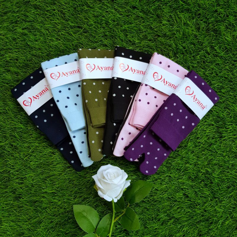 Kaos Kaki Jempol Motif Polkadot Ayra
