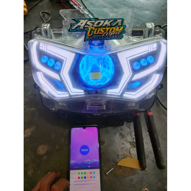 headlamp custom nmax