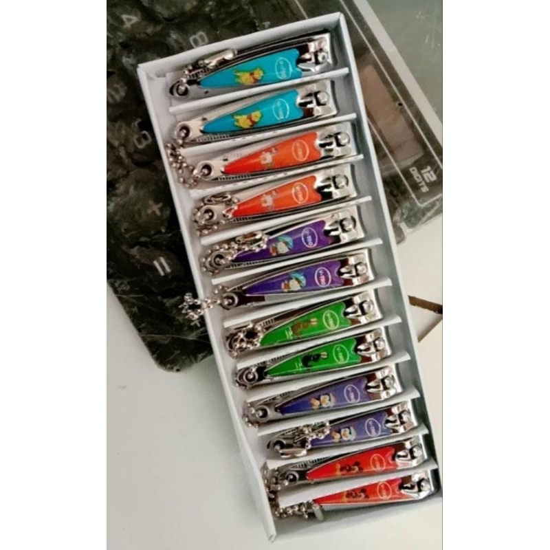 gunting kuku kecil isi 12 pics Nail clipper 1lusin fox karakter murah