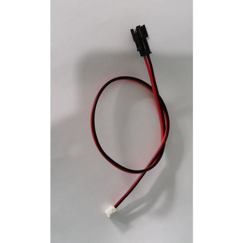 30cm konverter konektor JST SM hitam 2pin to PH 2.0 2pin soket putih dengan kabel 22awg