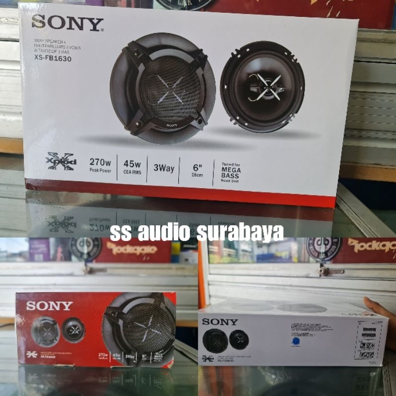 Speaker Coaxial Sonny XF-FB1630 3way Speaker Mobil