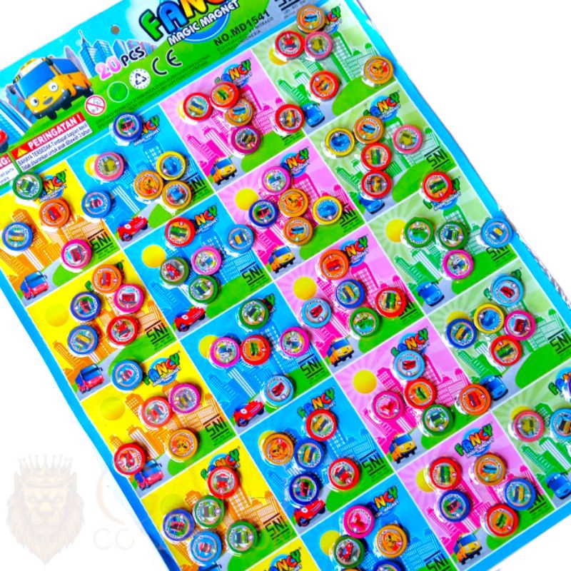 MAINAN ANAK MAGNET KANCING MOTIF