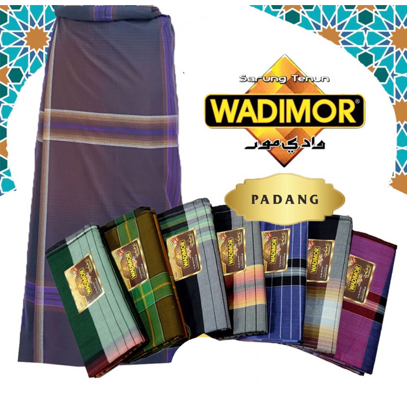 Sarung Tenun Pria Dewasa Wadimor Motif Padang | Kain Sarung Wadimor Murah