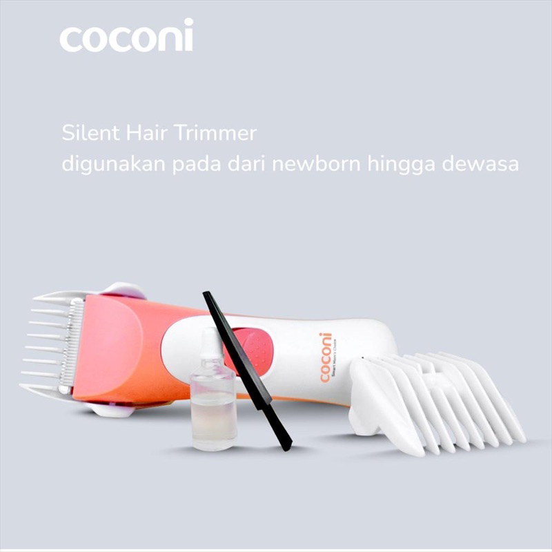 Coconi Portable Hair Clipper Rechargeable &amp; Silent Pencukur Rambut Elektrik bisa di cas