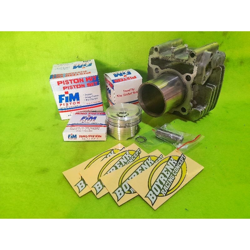 PAKET BORE UP BLOK VEGA ZR JUPITER Z NEW JUPITER BURHAN BORING LUAR DIAMETER 70 - BOYRENK RACING CON