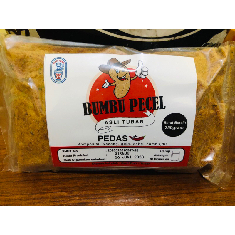 

Bumbu Pecel / Bumbu Pecel Cap Guci Toak Khas Tuban 250 gram