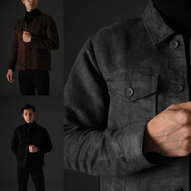 SUEDE TRUCKER JACKET HEYMALE.ID