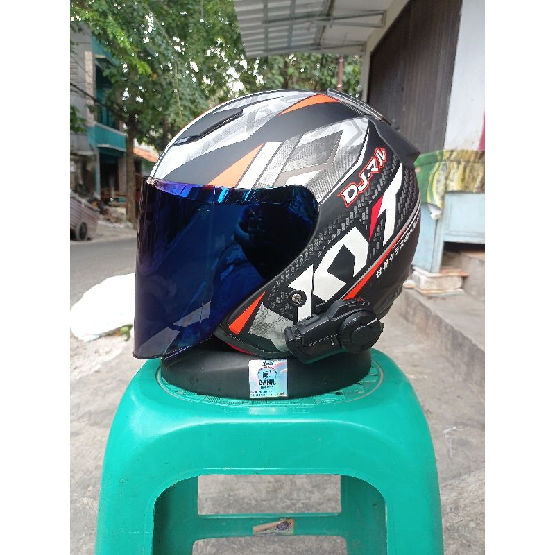 Visor Flat helm Kyt DJ Maru Kaca Datar Helm Kyt DJ Maru