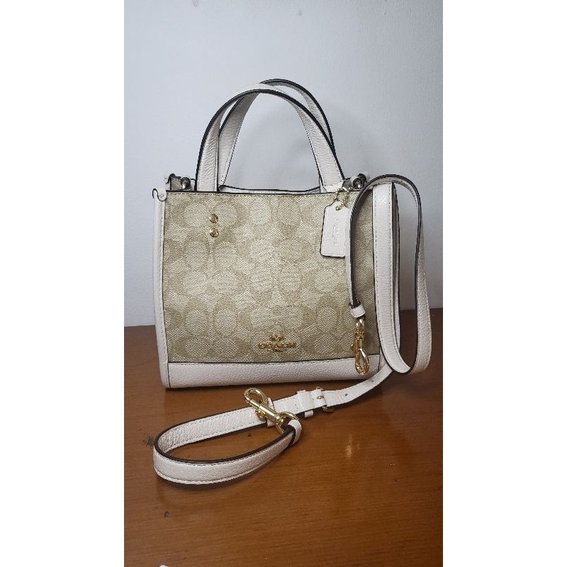 preloved coach signature dempsey tote +
