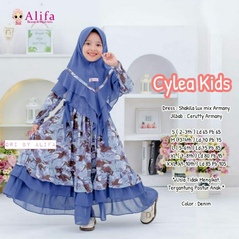 Cylea kids gamis anak murah original by alifa