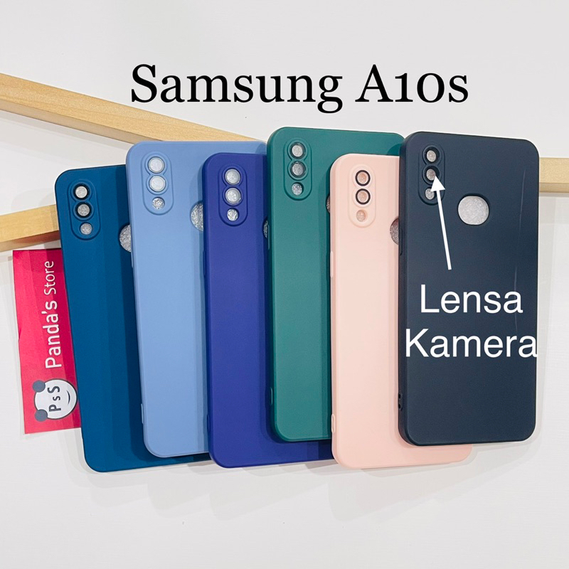 Case Samsung A10s Lenspro Makaron Full Color Softcase Pro Lensa