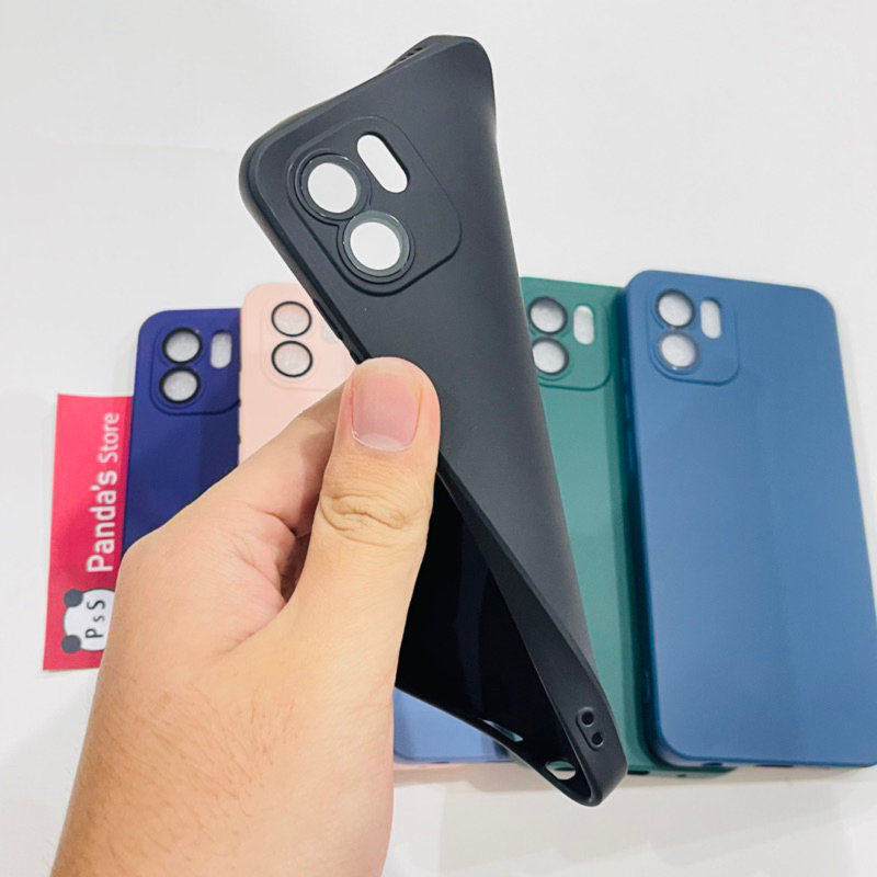 Case Redmi A1 / A2 4G Lenspro Makaron Full Color Softcase Pro Lensa