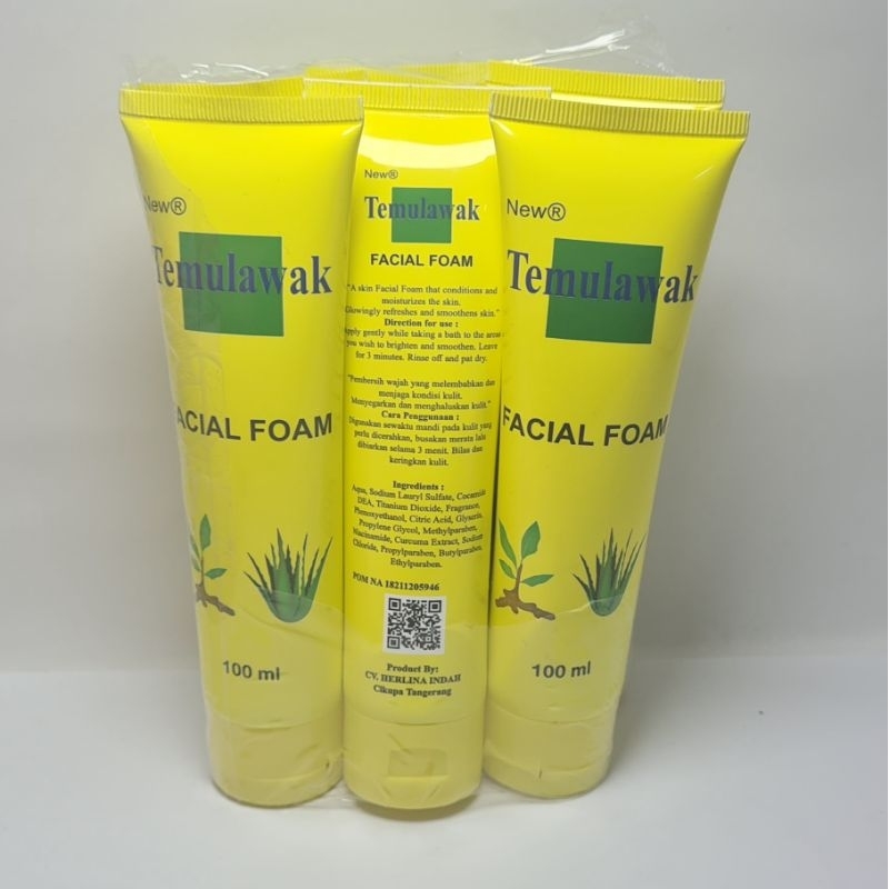 FACIAL FOAM TEMULAWAK 100ml BPOM