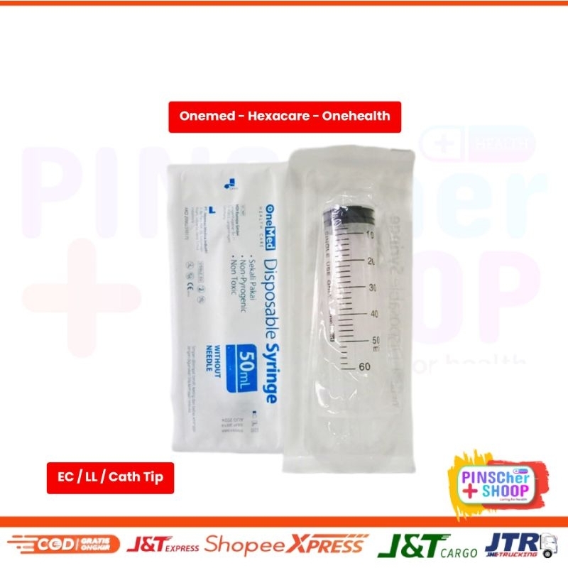 PS / SIRINGE SPUIT 50 Ml (CATH TIP / EC / LL) SATUAN