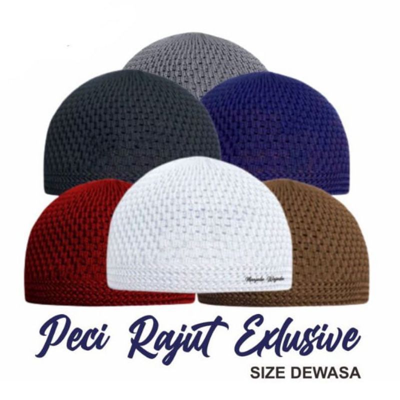 PECI RAJUT DEWASA.KOPIAH RAJUT DEWASA.KOPIAH RAJUT/PECI RAJUT POLOS TEBAL/PECI RAJUTAN