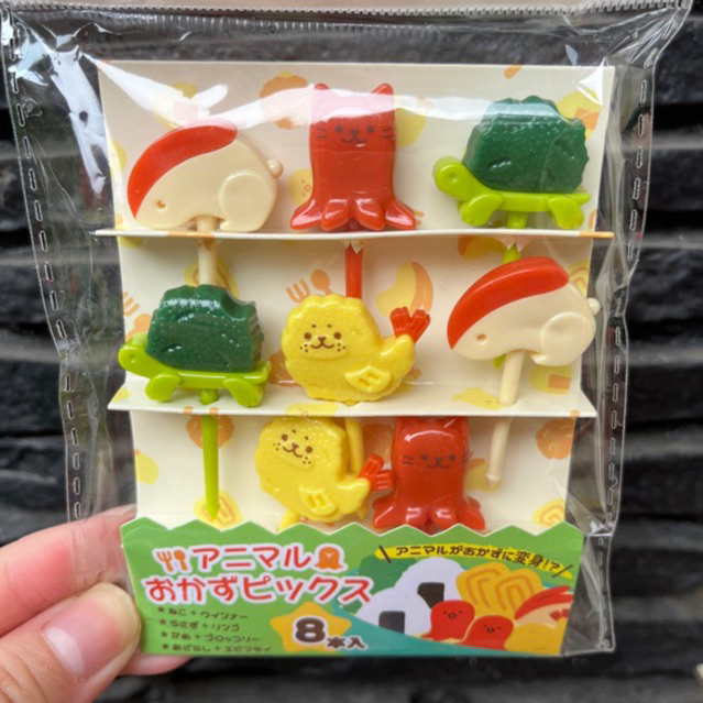 Tusukan garpu food pick tempura bento jepang