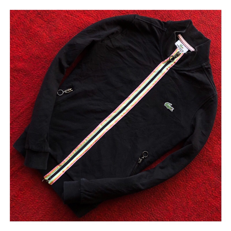 jaket tracktop Lacoste cewek