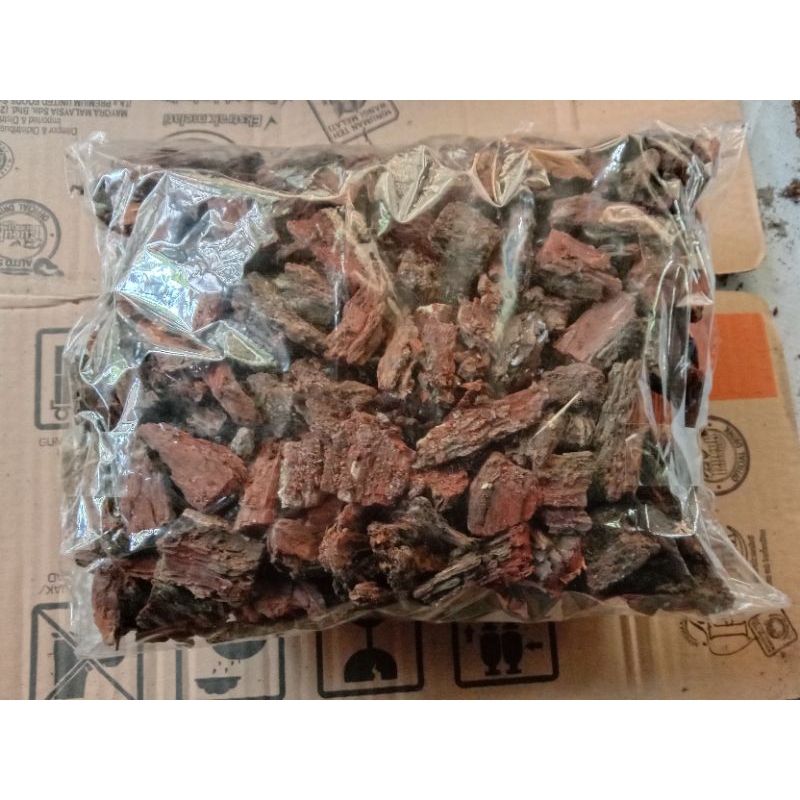 forest bark/pine bark/alas reptile/media tanam 1kg.