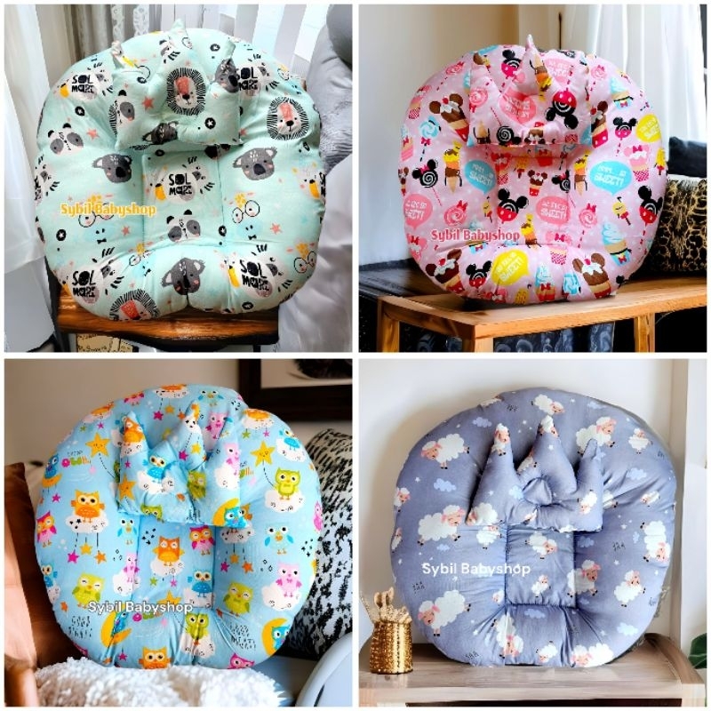 SOFA BAYI Free Tas &amp; Bantal / 2in1 Multifungsi Kasur Bayi / Kasur mobil / Sofa Travelling Jumbo